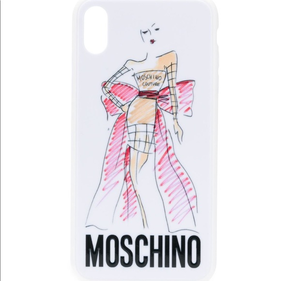 Moschino iPhone XS Max phone case brushstroke doll